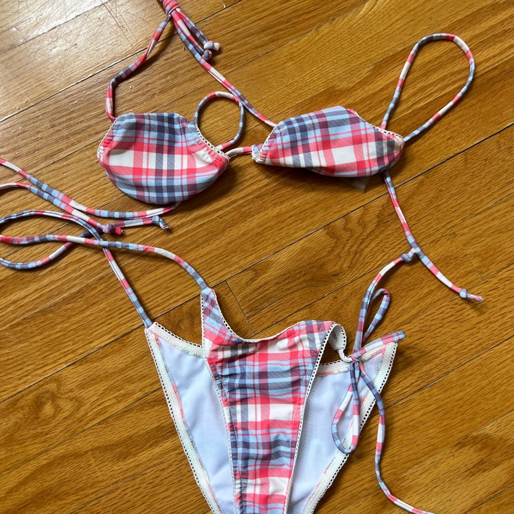 Plaid Bikini Set Motel Rocks